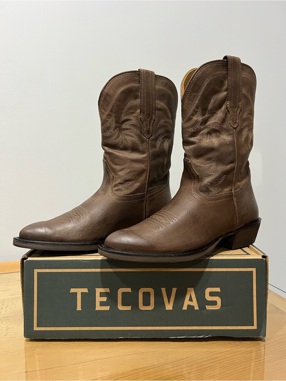 Tecovas Annie girls Brown Kids Western Leather Boots size 3Y